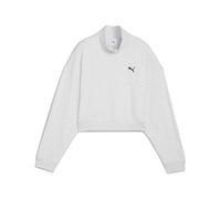 PUMA Wardrobe Essentials Go Together Oversized Crew Sweatshirt Youth, Shop, Alpine Snow/Melange, 15-16Y 15-16Y