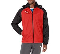 PUMA Weather Jacket Giacca TeamLIGA per Tutte Le Stagioni, Rosso/Nero, XL Uomo