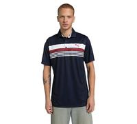 PUMA West Polo, Polo Uomo, Deep Navy-White Glow,