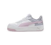 PUMA Women Carina Street Scarpe da ginnastica, Puma White Grape Mist Puma Silver, 38.5 EU