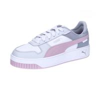 PUMA Women Carina Street Scarpe da ginnastica, Puma White Grape Mist Puma Silver, 38 EU