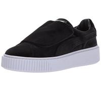 PUMA Women's Basket Platform Strap Velvet Rope Wn Black-Icelandic Blue, 9 M US