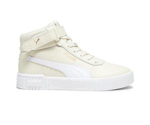 PUMA Women's Carina 2.0 Mid Sneaker, Alpine Snow White Gold, 9.5