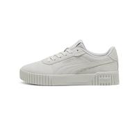 Puma Women's Carina Leather Shoes Sneaker, 2.0 Suede Cool Light Gray-Cool Mid Gray, 11