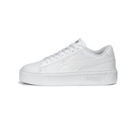 PUMA Smash Platform V3, Scarpe da Ginnastica Donna, White Silver, 40 EU