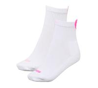 PUMA Women's Heart Short Crew Socks 2 pack, Women, Bianco/Rosa, 39-42 39-42