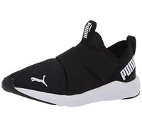 Puma Women's Prowl Slip on Sneaker, Black/White, 5.5