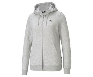 Puma Womens Small Logo Zip Hoodie Medium Grey Medium Grey