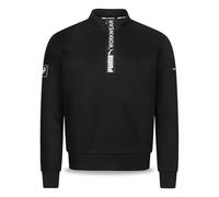 PUMA Workwear Advanced Collection - Felpa da uomo con cerniera - Scomparto Utility sulla spalla - Tessuto robusto e traspirante - Per artigianato e logistica, Nero , L