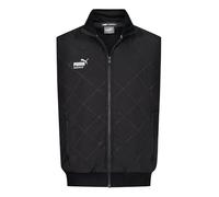 PUMA Workwear - Gilet invernale da uomo, con calda imbottitura, impermeabile e antivento, con tasche e fodera in pile, tasca interna, materiale esterno robusto per lavoro e tempo libero, Nero , 3XL