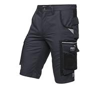 PUMA Workwear Precision X Pantaloncini da Lavoro da Uomo, Pantaloni Corti con Molte Tasche - per Il Commercio, la Produzione e l'edilizia - Nero/Grigio - Taglia 44