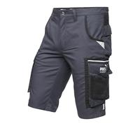 PUMA Workwear Precision X Pantaloncini da Lavoro da Uomo, Pantaloni Corti con Molte Tasche - per Il Commercio, la Produzione e l'edilizia - Grigio/Nero - Taglia 44