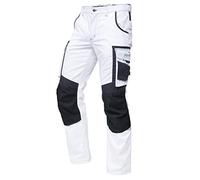 PUMA Workwear Precision X Pantaloni da Lavoro da Uomo, con Molte Tasche e Ginocchia rinforzate - per Il Commercio, la Produzione e l'edilizia - Bianco/Grigio - Taglia 50