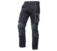 PUMA Workwear Precision X Pantaloni da Lavoro da Uomo, con Molte Tasche e Ginocchia rinforzate - per Il Commercio, la Produzione e l'edilizia - Nero/Grigio - Taglia 64