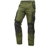 PUMA Workwear Precision X Pantaloni da Lavoro da Uomo, con Molte Tasche e Ginocchia rinforzate - per Il Commercio, la Produzione e l'edilizia - Verde/Nero - Taglia 50
