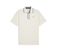 PUMA x ARNOLD PALMER Tipped Jacquard Golf Polo Men, Abbigliamento, Warm Bianco, S S
