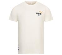 Puma X Die Schlümpfe Grafico Uomo T-Shirt Beige Nuovo
