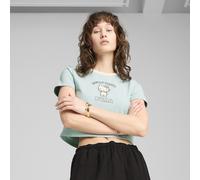 PUMA x HELLO KITTY AND FRIENDS Graphic Baby Tee Women, Abbigliamento, Modern Mint, S S