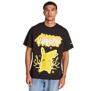 Puma X Pokemon Uomo - Magliette Nero - Taglia S - Jersey di cotone Black S