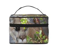 PumaBorsa per il trucco, borsa cosmetica portatile per donna - Organizer da viaggio per cosmetici, regalo per momenti speciali