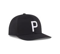 pumagolf Heritage P cap Coperchio, Puma Nero-Bianco Glow, Taglia Unica Uomo