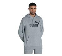 PUMHB|#Puma Ess Big Logo Hoodie TR, Felpa Uomo, Medium Gray Heather, L