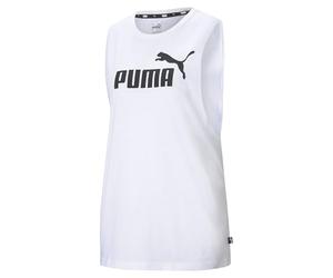 PUMHB|#Puma Ess Cut off Logo Tank Canotta Sportiva, Donna, Puma White, M