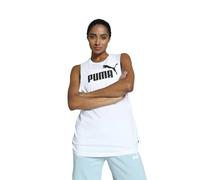 PUMHB|#Puma Ess Cut off Logo Tank, Canotta Sportiva Donna, Puma White, S