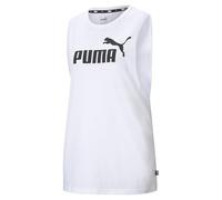 PUMHB|#Puma Ess Cut off Logo Tank Canotta Sportiva, Donna, Puma White, S