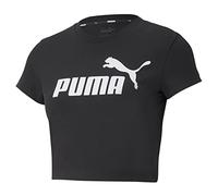 PUMHB|#Puma Ess Slim Logo Tee Maglietta, Donna, Puma Black, M