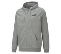 PUMHB|#Puma Ess Small Logo FZ Hoodie TR Felpa, Uomo, Medium Gray Heather, S