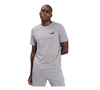 PUMHB|#Puma Ess Small Logo Tee Maglietta, Uomo, Medium Gray Heather, L