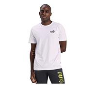 Puma Maglietta Essentials Small Logo da Uomo M Bianco