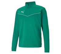 PUMHB|#Puma Teamrise 1/4 Zip Top Maglietta, Uomo, Pepper Green-Puma White, 3XL