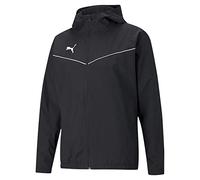 PUMHB|#Puma Teamrise All Weather Jkt Jr Giacca A Vento, Unisex bambini, Puma Black-Puma White, 140