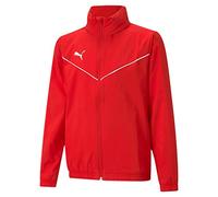 PUMHB|#Puma Teamrise All Weather Jkt Jr Giacca A Vento, Unisex bambini, Puma Red-Puma White, 176