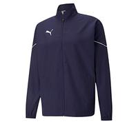 PUMHB|#Puma Teamrise Sideline Jacket Giacca Tuta, Uomo, Peacoat-Puma White, M