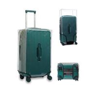 PUMHUBO Copertura per bagagliaio, copertura trasparente in PVC, copertura impermeabile per valigie da viaggio, Standard (maniglia sinistra), 32 inch Plus (Trunk), Copertura per bagagliaio con rapporto