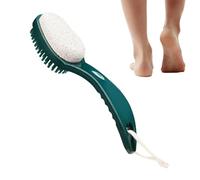 Pumice Stone Foot Scrubber - 2-in-1 Shower Brush & Foot Care Tool, Removes Calluses & Dead Skin, Comfortable Anti-Slip Grip, Gentle & Effective Foot Cleaner for Men & Women