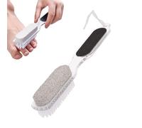 Pumice Stone For Feet,4-in-1 Professional Double Sided Portable Pedicure Tools - Pennello per scrub per dead Dry Rough Hard Cracked Shower Home Spa Manicure Cleaning Washing Travel