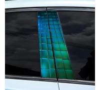 Pumixiy 2 adesivi impermeabili per montante dell'auto, 50 x 25 cm, materiale PET, ad alta compatibilità, installazione semplice, decorazione perfetta per veicolo (B)