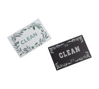 Pumixiy 2 cartelli magnetici per lavastoviglie da 9 x 6 cm, per indicatore di sporco pulito, aspirazione su entrambi i lati per l'organizzazione della cucina, compatibile con lavaggio Mac (A)