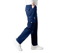 Pumixiy 95% Poliestere Uomo Cargo Pantaloni Stretch Pantaloni da lavoro | Tasche multiple, design largo per una vestibilità perfetta, cuciture resistenti, ideali per il lavoro manuale e la