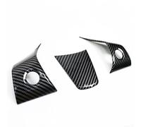 Pumixiy Accessori interni auto per modello 3 Y, coprivolante in fibra di carbonio con finitura opaca, finiture durevoli per uno stile migliorato del cruscotto (grana di carbonio)