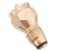 Pumixiy Adattatore accoppiatore per bombola di gas propano liquido, riutilizzabile, 0,5 kg, compatibile con bottiglie, connettore gas da campeggio in ottone resistente