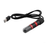 Pumixiy Asta riscaldante per acquario con controllo automatico del termostato a 26 °C e tubo di vetro impermeabile IP68, riscaldamento USB compatto da 90 mm per piccoli acquari fino a 20 L (15 W)