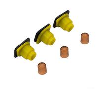 Pumixiy Bicchieri di plastica per allevamento ape regina kit con portabicchieri e telaio porta canna per apicoltura