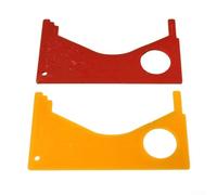 Pumixiy Calibro per granchi rossi, confezione da 4 pezzi, strumento di misurazione per granchi, vongole, gamberetti, compatibile con le normative di dungeness