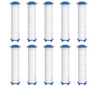 Pumixiy Cartuccia filtrante per soffione doccia da bagno, ricambio per purificatore d'acqua in cotone PP, per spruzzatore portatile, sistema di riduzione del calcare, confezione da 10 pezzi, bianco