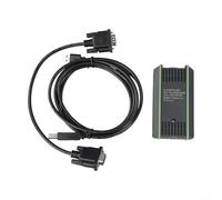 Pumixiy Cavo di programmazione USB-MPI adattatore USB per PLC S7-200/300/400 con interfaccia RS485, isolamento fotoelettrico e supporto hot swap